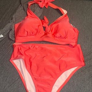 CUPSHE xl bathing suit set new with tags